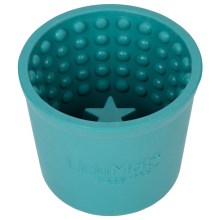 LickiMat Yoggie Pot lízací kelímok tyrkysový 9 cm