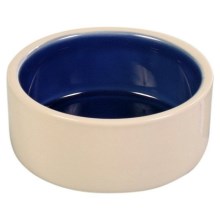 Keramická miska malá 0,35l/12 cm - biela/modrá