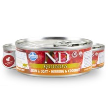 N&D Cat Quinoa konzerva Adult Herring & Coconut 80 g