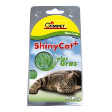 Konzerva Shiny Cat tuniak a mačacia tráva 2x 70 g