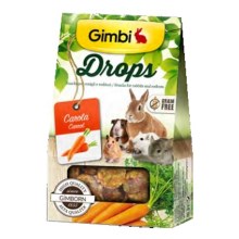 Gimbi Drops pre hlodavce s mrkvou 50 g