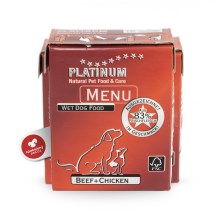 Platinum Natural Menu hovädzie + kura 375 g