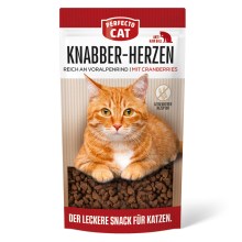 Perfecto Cat Anti Hairball Hearts s hovädzím a brusnicami 50 g
