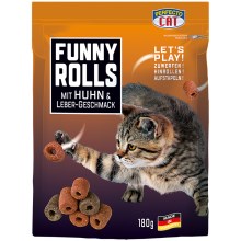Perfecto Cat Funny Rolls s príchuťou kurčaťa a pečene 180 g