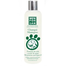 MenForSan prírodný šampón s hodvábnymi proteínmi a arganovým olejom 300 ml