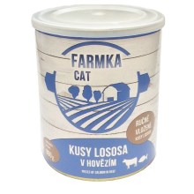 Konzerva Farmka Cat s lososom 800 g