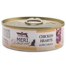 Falco Meri Deluxe Cat konzerva kuracie srdce 80 g