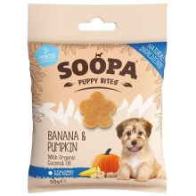 Soopa Healthy Bites Puppy maškrty s banánom a tekvicou 50 g