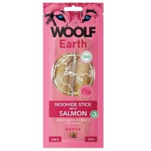 Woolf Earth Noohide Sticks with Salmon L 85 g