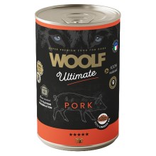 Woolf Ultimate konzerva Pork with Linseed Oil 400 g