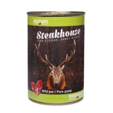 Steakhouse konzerva pre psov Pure Game 400 g