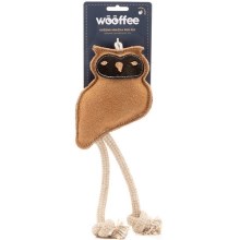 Wooffee kožená hračka Sova s povrazmi 28 cm