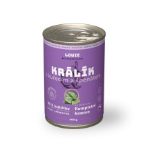 Louie konzerva králik s kuracím a so špenátom 400 g