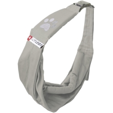 4LazyLegs Pets Carrier Canvas Paw Grey