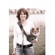4LazyLegs Pets Carrier Canvas Paw Pink