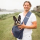 4LazyLegs Pets Carrier Pocket Canvas Mineral Grey