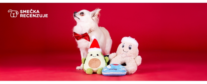 Vianočné hračky pre psíkov: Sú skvelé na hranie aj leňošenie