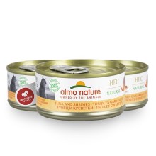 Almo Nature Cat HFC Natural tuniak a krevety 70 g SET 5+1 ZADARMO