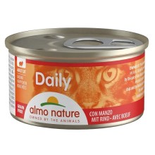 Almo Nature Daily Cat Menu kúsky s hovädzím 85 g