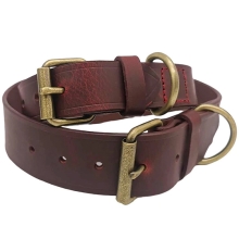 Anadi Tabitha obojok z prírodnej voskovanej kože čerešňa 50 cm