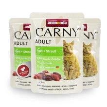 Animonda Carny Adult kapsička hovädzie a pštros 85 g