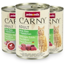 Animonda Carny Adult konzerva morka a králik 400 g