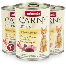 Animonda Carny Kitten konzerva hydinový koktail 400 g