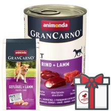 Animonda GranCarno konzerva hovädzie a jahňacie SET 6x 400 g