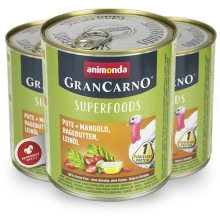 Animonda GranCarno Superfoods konzerva morka a ľanový olej 800 g