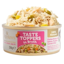 Applaws Dog konzerva Taste Toppers Broth kura s lososom 156 g