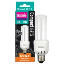 Arcadia D3+ Compact Reptile Lamp 13 W (12 % UVB)