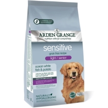 Arden Grange Dog Light & Senior Sensitive GF Ocean White Fish & Potato 2 kg