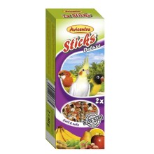 Avicentra tyčinky pre malé papagáje s ovocím a orechmi 2 ks Avicentra tyčinky pre malé papagáje s ovocím a orechmi 2 ks