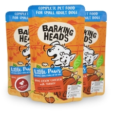 Barking Heads Little Paws Lickin' Chicken, Turkey 150 g SET 4+1 ZADARMO