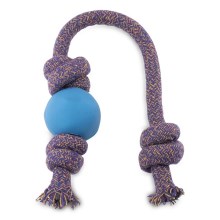 BecoBall ECO hračka s lanom S modrá