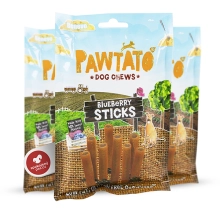 Benevo maškrty Pawtato Blueberry Sticks 120 g