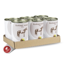 Bohemia koňské mäso vo vlastnej šťave SET 6x 400 g