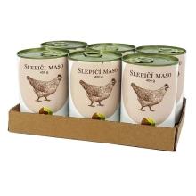 Bohemia slepačie mäso vo vlastnej šťave SET 6x 400 g