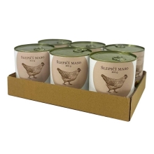 Bohemia slepačie mäso vo vlastnej šťave SET 6x 800 g