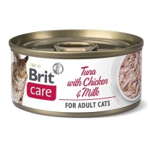 Brit Care Cat konzerva Fillets Chicken & Milk 70 g