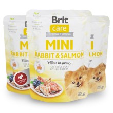 Brit Care Dog kapsička Mini Rabbit & Salmon fillets in gravy 85 g