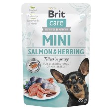 Brit Care Dog kapsička Mini Sterilised Salmon & Herring fillets 85 g Brit Care Dog kapsička Mini Sterilised Salmon & Herring fillets 85 g