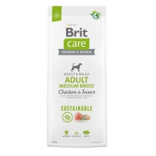 Brit Care Dog Sustainable Adult Medium Breed Chicken & Insect 12 kg