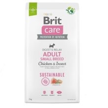 Brit Care Dog Sustainable Adult Small Breed Chicken & Insect 7 kg