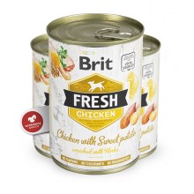 Brit Fresh Dog konzerva Chicken with Sweet Potato 400 g