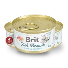 Brit konzerva Fish Dreams Tuna & Salmon 80 g Brit konzerva Fish Dreams Tuna & Salmon 80 g