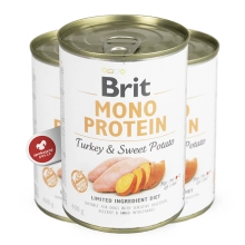 Brit konzerva Mono Protein Turkey & Sweet Potato 400 g