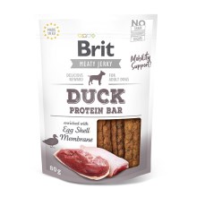Brit maškrty Jerky Duck Protein Bar 80 g