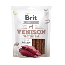 Brit maškrty Jerky Venison Protein Bar 200 g