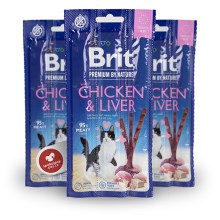Brit Premium Cat by Nature Sticks Chicken & Liver 3 ks